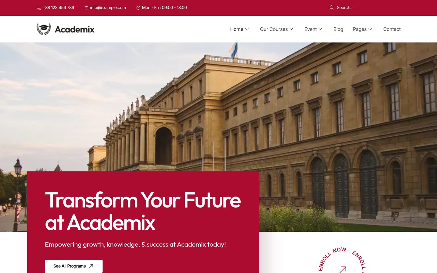 Academix — School & Academy preview
