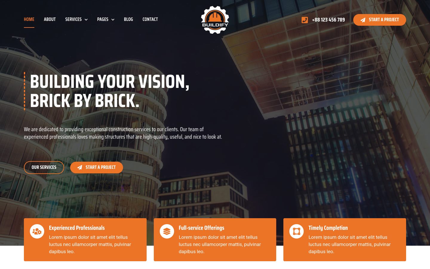 Buildify — Real Estate & Construction preview