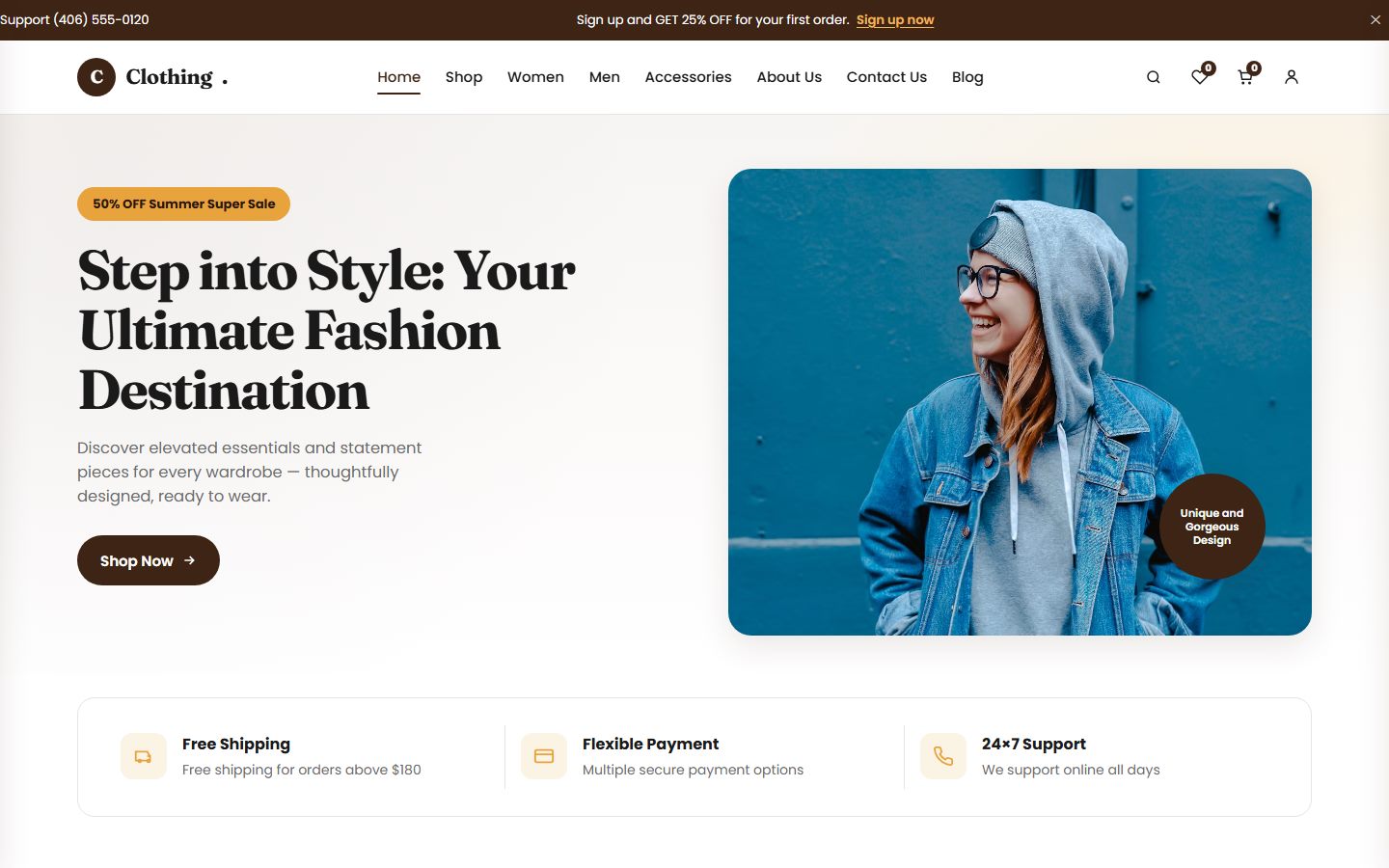 Clothing. — Fashion Store preview