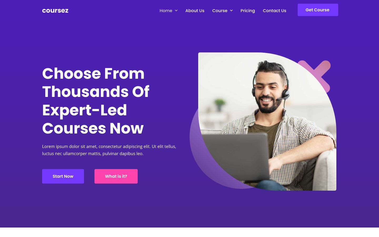 Coursez — Online Learning preview